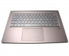 Tastatura Lenovo Yoga 920-13 gri cu Palmrest Shampagne Rose iluminata backlit. Keyboard Lenovo Yoga 920-13 gri cu Palmrest Shampagne Rose. Tastaturi laptop Lenovo Yoga 920-13 gri cu Palmrest Shampagne Rose. Tastatura notebook Lenovo Yoga 920-13 gri cu Palmrest Shampagne Rose
