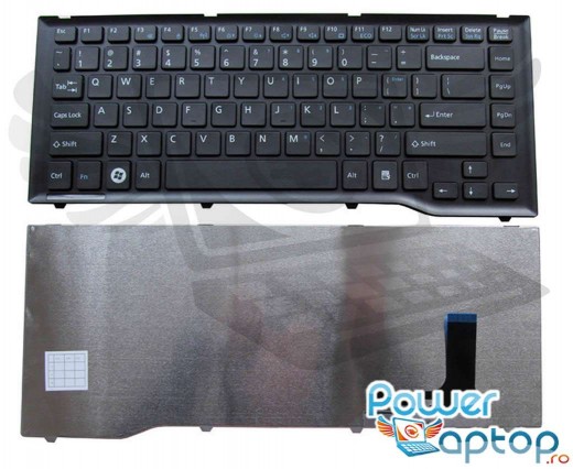 Tastatura Fujitsu Siemens  AEFJ8U01020 fara urechi de prindere. Keyboard Fujitsu Siemens  AEFJ8U01020. Tastaturi laptop Fujitsu Siemens  AEFJ8U01020. Tastatura notebook Fujitsu Siemens  AEFJ8U01020