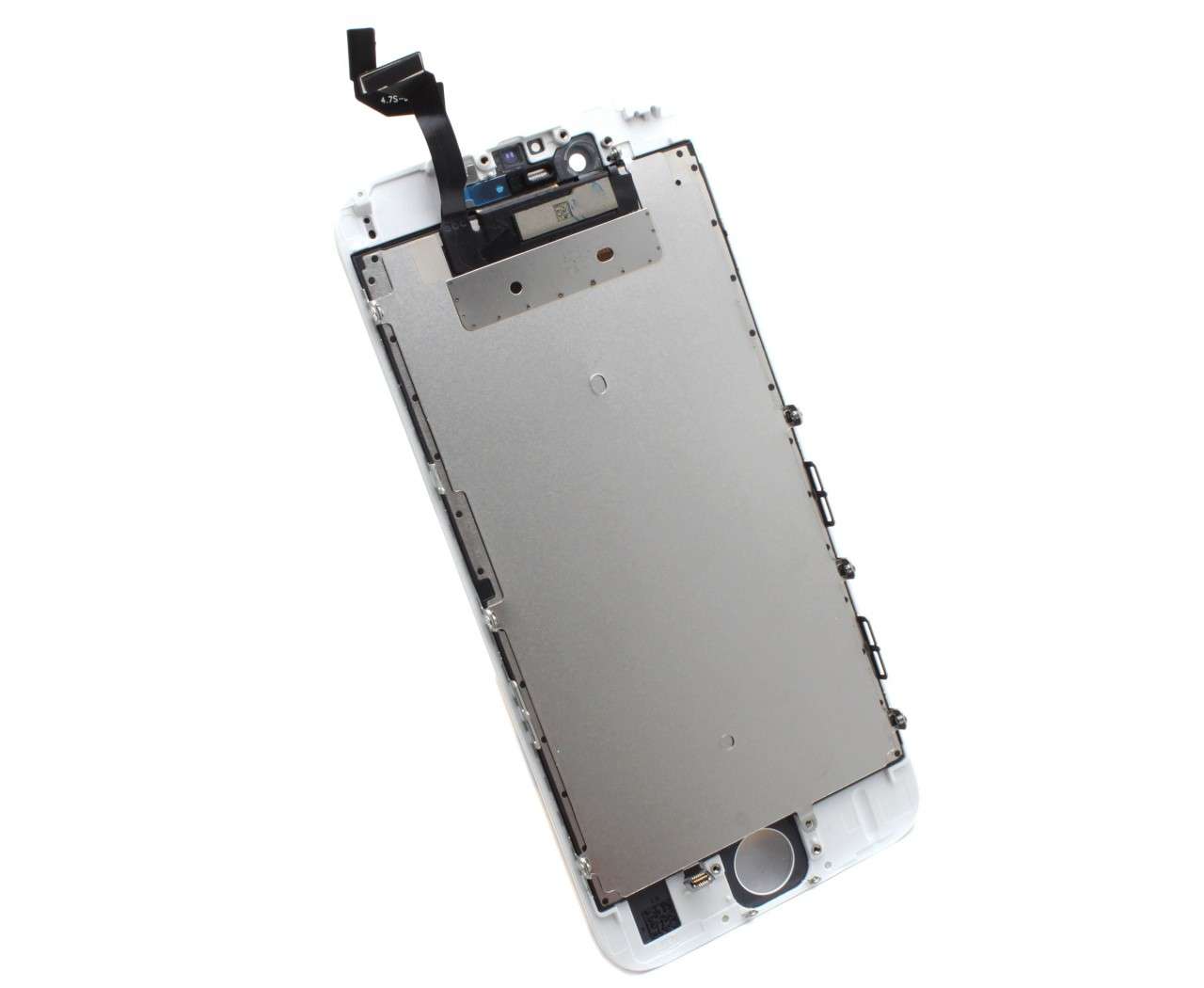 Display iPhone 6S LCD Alb Complet Cu Tablita Metalica Si Conector Amprenta (Alb) (Alb)