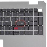Tastatura Dell Latitude 5520 Gri cu Palmrest Gri fara TouchPad iluminata backlit