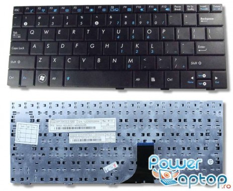 Tastatura Asus Eee PC 1001PX neagra. Keyboard Asus Eee PC 1001PX neagra. Tastaturi laptop Asus Eee PC 1001PX neagra. Tastatura notebook Asus Eee PC 1001PX neagra