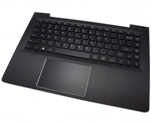 Tastatura Lenovo IdeaPad 300S-13ISK Neagra cu Palmrest negru iluminata backlit. Keyboard Lenovo IdeaPad 300S-13ISK Neagra cu Palmrest negru. Tastaturi laptop Lenovo IdeaPad 300S-13ISK Neagra cu Palmrest negru. Tastatura notebook Lenovo IdeaPad 300S-13ISK Neagra cu Palmrest negru