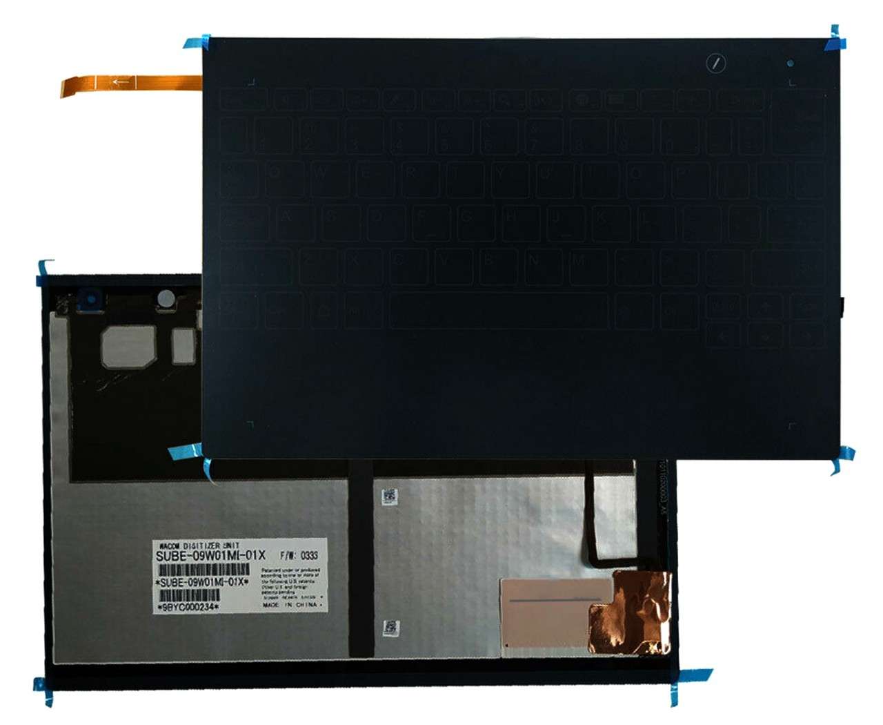 Tastatura Lenovo Yoga Book YB1-X91F Neagra cu Touchscreen iluminata backlit backlit