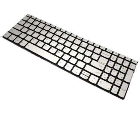Tastatura Lenovo LCM16K3 Argintie iluminata backlit. Keyboard Lenovo LCM16K3 Argintie. Tastaturi laptop Lenovo LCM16K3 Argintie. Tastatura notebook Lenovo LCM16K3 Argintie