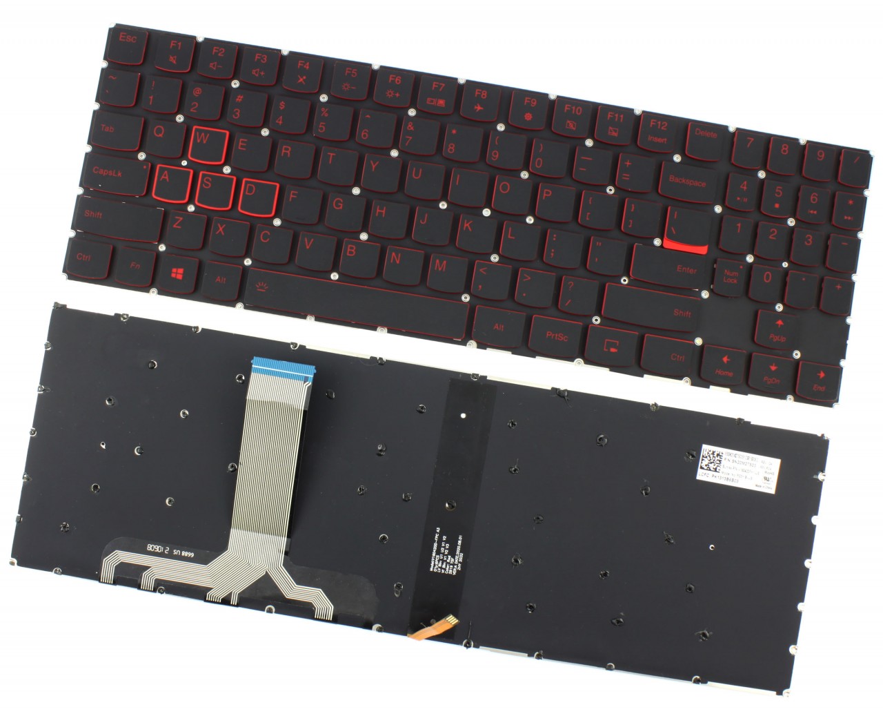 Tastatura Lenovo Legion Y7000 red color llumination backlit keys image13