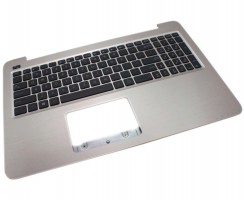 Tastatura Asus 90NB0BG3-R31 Neagra cu Palmrest Auriu. Keyboard Asus 90NB0BG3-R31 Neagra cu Palmrest Auriu. Tastaturi laptop Asus 90NB0BG3-R31 Neagra cu Palmrest Auriu. Tastatura notebook Asus 90NB0BG3-R31 Neagra cu Palmrest Auriu