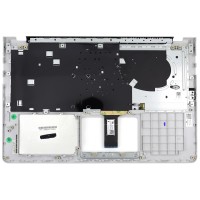 Tastatura Asus VivoBook K530FN Argintie cu Palmrest Gri fara TouchPad iluminata backlit