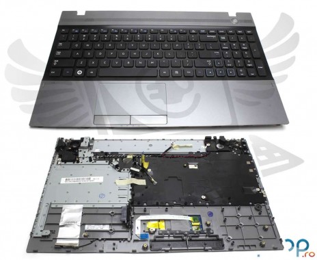 Tastatura Samsung  BA75-03246C neagra cu Palmrest gri. Keyboard Samsung  BA75-03246C neagra cu Palmrest gri. Tastaturi laptop Samsung  BA75-03246C neagra cu Palmrest gri. Tastatura notebook Samsung  BA75-03246C neagra cu Palmrest gri