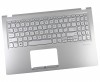Tastatura Asus VivoBook 15 X515 Argintie cu Palmrest Argintiu iluminata backlit. Keyboard Asus VivoBook 15 X515 Argintie cu Palmrest Argintiu. Tastaturi laptop Asus VivoBook 15 X515 Argintie cu Palmrest Argintiu. Tastatura notebook Asus VivoBook 15 X515 Argintie cu Palmrest Argintiu