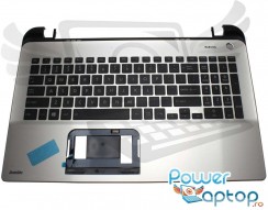 Tastatura Toshiba  A000296140 Neagra cu Palmrest Argintiu. Keyboard Toshiba  A000296140 Neagra cu Palmrest Argintiu. Tastaturi laptop Toshiba  A000296140 Neagra cu Palmrest Argintiu. Tastatura notebook Toshiba  A000296140 Neagra cu Palmrest Argintiu