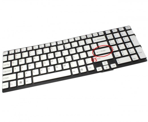 Tastatura Sony Vaio VPCSE2F1E argintie. Keyboard Sony Vaio VPCSE2F1E. Tastaturi laptop Sony Vaio VPCSE2F1E. Tastatura notebook Sony Vaio VPCSE2F1E