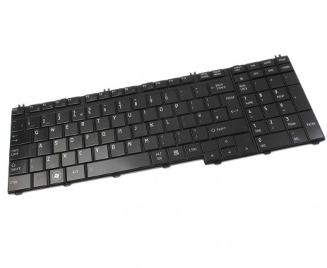 Tastatura Toshiba Satellite L555d neagra. Keyboard Toshiba Satellite L555d neagra. Tastaturi laptop Toshiba Satellite L555d neagra. Tastatura notebook Toshiba Satellite L555d neagra
