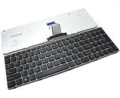 Tastatura Lenovo IdeaPad Z565A Neagra cu Rama Gri. Keyboard Lenovo IdeaPad Z565A Neagra cu Rama Gri. Tastaturi laptop Lenovo IdeaPad Z565A Neagra cu Rama Gri. Tastatura notebook Lenovo IdeaPad Z565A Neagra cu Rama Gri