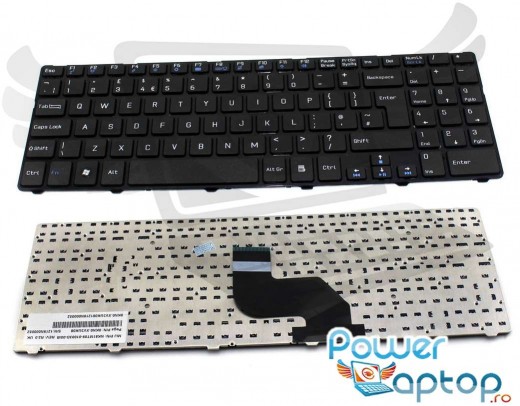 Tastatura Medion Akoya E7220 cu rama. Keyboard Medion Akoya E7220 cu rama. Tastaturi laptop Medion Akoya E7220 cu rama. Tastatura notebook Medion Akoya E7220 cu rama