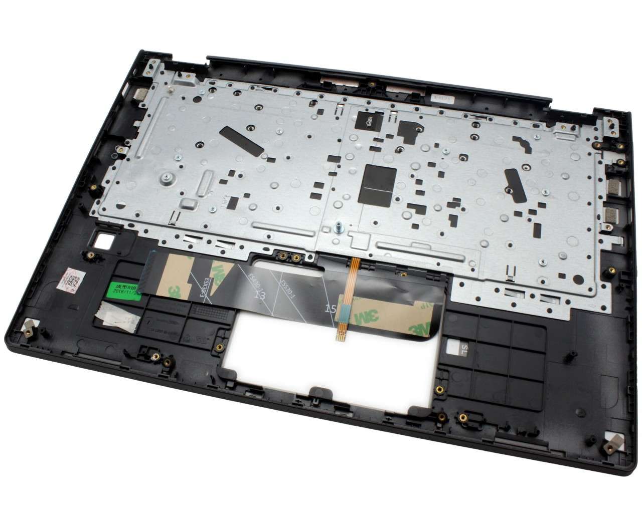Tastatura Lenovo Yoga 530-14ARR Neagra cu Palmrest gri inchis iluminata backlit (Neagra) imagine 2022