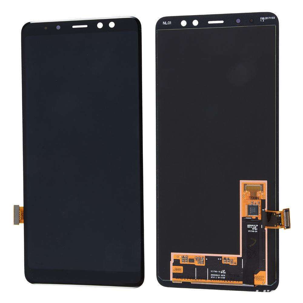 Display Samsung Galaxy A8 2018 A530 A530F Display OLED AAA Black Negru powerlaptop.ro imagine noua reconect.ro