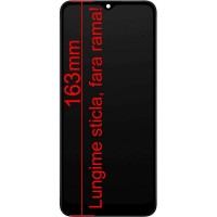Display Samsung A03 A035 cu Rama Display Service Pack Negru Black VARIANTA LUNGA CU STICLA 163mm
