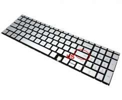 Tastatura HP Envy x360 15-EE Argintie iluminata. Keyboard HP Envy x360 15-EE. Tastaturi laptop HP Envy x360 15-EE. Tastatura notebook HP Envy x360 15-EE
