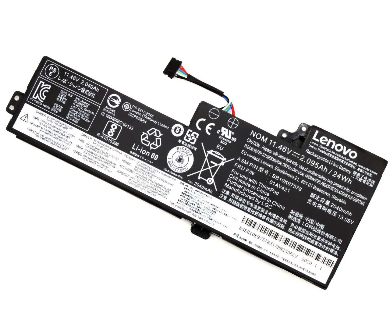 Baterie Secundara Lenovo ThinkPad T480 Originala 24Wh