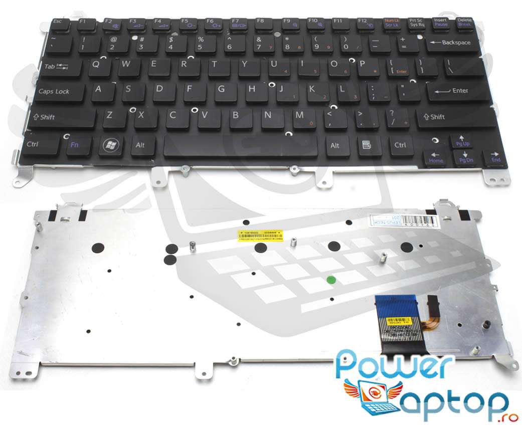 Tastatura Sony Vaio VPCZ117GW iluminata layout US fara rama enter mic imagine powerlaptop.ro 2021