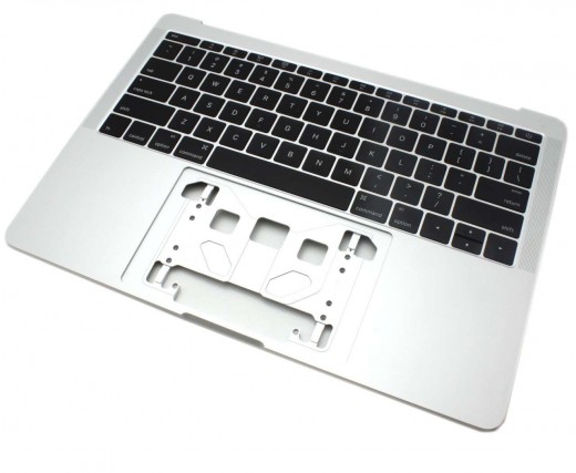 Tastatura Apple MacBook Pro Retina 13 A1708 Late 2016 Neagra cu Palmrest Argintiu. Keyboard Apple MacBook Pro Retina 13 A1708 Late 2016 Neagra cu Palmrest Argintiu. Tastaturi laptop Apple MacBook Pro Retina 13 A1708 Late 2016 Neagra cu Palmrest Argintiu. Tastatura notebook Apple MacBook Pro Retina 13 A1708 Late 2016 Neagra cu Palmrest Argintiu