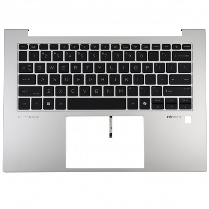 Tastatura HP EliteBook 845 G9 Neagra cu Palmrest Argintiu fara TouchPad iluminata backlit. Keyboard HP EliteBook 845 G9 Neagra cu Palmrest Argintiu fara TouchPad. Tastaturi laptop HP EliteBook 845 G9 Neagra cu Palmrest Argintiu fara TouchPad. Tastatura notebook HP EliteBook 845 G9 Neagra cu Palmrest Argintiu fara TouchPad