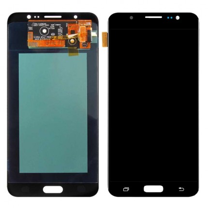 Ansamblu Display LCD + Touchscreen Samsung Galaxy J7 2016 J710 Black Negru . Ecran + Digitizer Samsung Galaxy J7 2016 J710 Negru Black