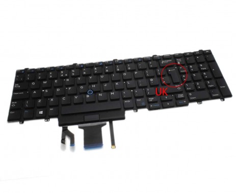 Tastatura Dell  PK1313M2B35 iluminata. Keyboard Dell  PK1313M2B35. Tastaturi laptop Dell  PK1313M2B35. Tastatura notebook Dell  PK1313M2B35