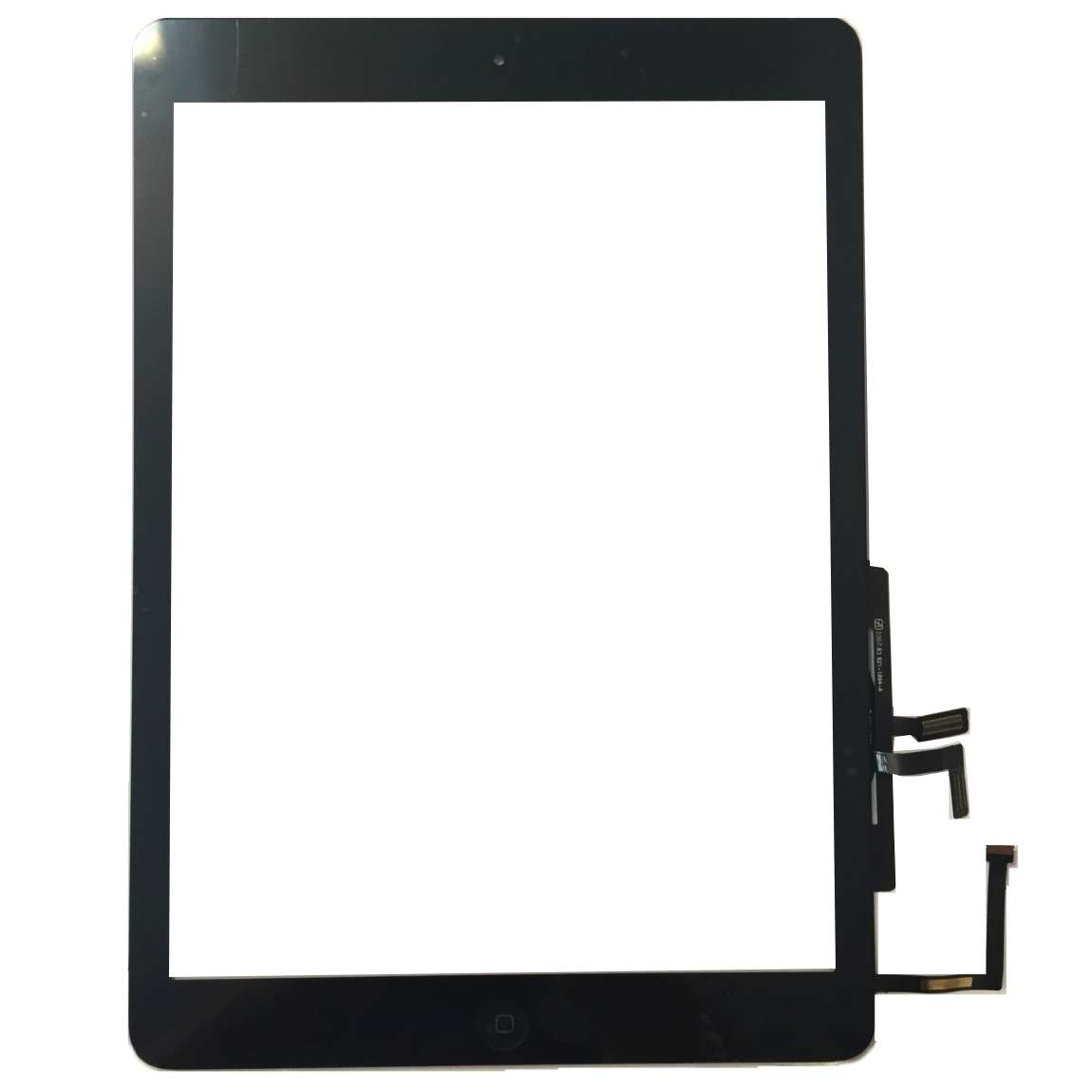 Touchscreen Digitizer Apple iPad 5 A1822 cu buton home si adeziv Negru Geam Sticla Tableta