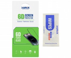 Folie Protectie iPhone 14 Sunix 6D Full Glue cu margini rotunjite 2.6mm grosime