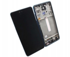 Ansamblu Display LCD  + Touchscreen Samsung Galaxy A52 2021 A526 5G Display Original Service Pack cu Rama Albastra. Modul Ecran + Digitizer Samsung Galaxy A52 2021 A526 5G Display Original Service Pack cu Rama Albastra