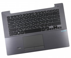 Tastatura Asus 13N0-QFA0121 Neagra cu Palmrest Gri cu TouchPad iluminata backlit. Keyboard Asus 13N0-QFA0121 Neagra cu Palmrest Gri cu TouchPad. Tastaturi laptop Asus 13N0-QFA0121 Neagra cu Palmrest Gri cu TouchPad. Tastatura notebook Asus 13N0-QFA0121 Neagra cu Palmrest Gri cu TouchPad