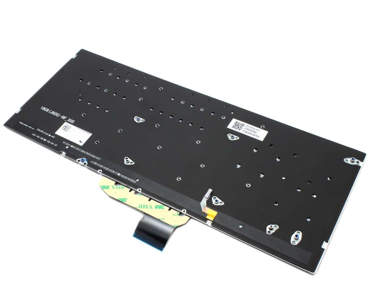 Tastatura Argintie Asus VivoBook S14 S430FA iluminata layout US fara rama enter mic