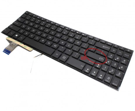 Tastatura Asus M580 iluminata. Keyboard Asus M580. Tastaturi laptop Asus M580. Tastatura notebook Asus M580