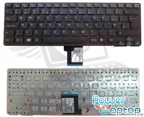Tastatura Sony Vaio VPCCA2S1E neagra. Keyboard Sony Vaio VPCCA2S1E. Tastaturi laptop Sony Vaio VPCCA2S1E. Tastatura notebook Sony Vaio VPCCA2S1E