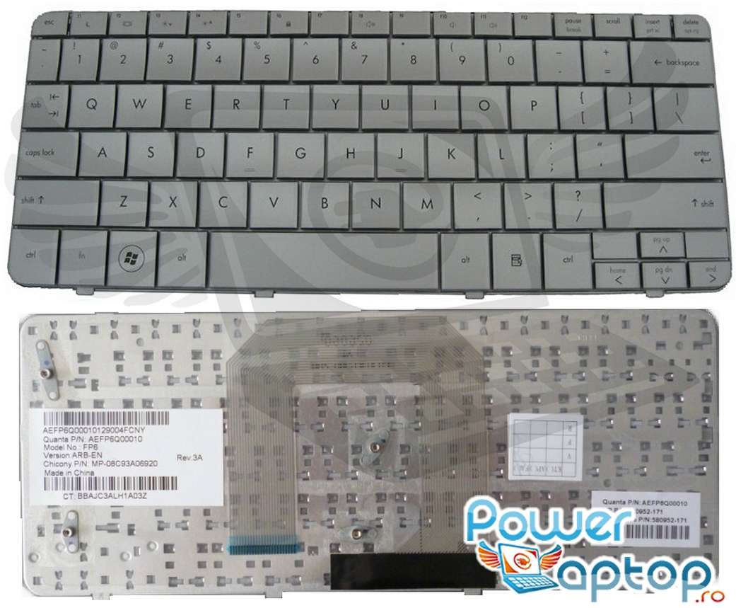 Tastatura HP Pavilion DM1 1200 argintie imagine powerlaptop.ro 2021
