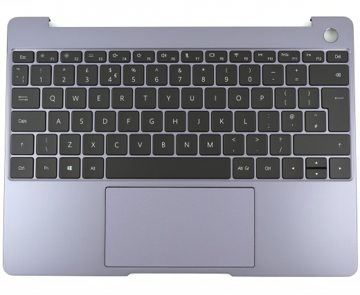 Tastatura Huawei MateBook 13 WRT-W29L Neagra cu Palmrest Gri cu TouchPad iluminata backlit. Keyboard Huawei MateBook 13 WRT-W29L Neagra cu Palmrest Gri cu TouchPad. Tastaturi laptop Huawei MateBook 13 WRT-W29L Neagra cu Palmrest Gri cu TouchPad. Tastatura notebook Huawei MateBook 13 WRT-W29L Neagra cu Palmrest Gri cu TouchPad