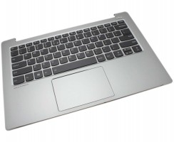 Tastatura Lenovo 5CB0R11750 Gri cu Palmrest Argintiu si TouchPad iluminata backlit. Keyboard Lenovo 5CB0R11750 Gri cu Palmrest Argintiu si TouchPad. Tastaturi laptop Lenovo 5CB0R11750 Gri cu Palmrest Argintiu si TouchPad. Tastatura notebook Lenovo 5CB0R11750 Gri cu Palmrest Argintiu si TouchPad