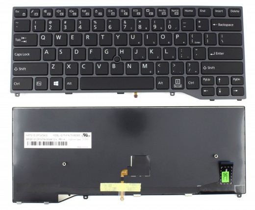 Tastatura Fujitsu Siemens LifeBook U749 iluminata backlit. Keyboard Fujitsu Siemens LifeBook U749 iluminata backlit. Tastaturi laptop Fujitsu Siemens LifeBook U749 iluminata backlit. Tastatura notebook Fujitsu Siemens LifeBook U749 iluminata backlit