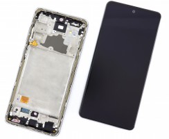 Ansamblu Display LCD + Touchscreen Samsung Galaxy A72 OLED  Display Original Black Negru . Ecran + Digitizer Samsung Galaxy A72 OLED  Display Original Black Negru