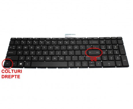 Tastatura HP 15-CB iluminata. Keyboard HP 15-CB. Tastaturi laptop HP 15-CB. Tastatura notebook HP 15-CB