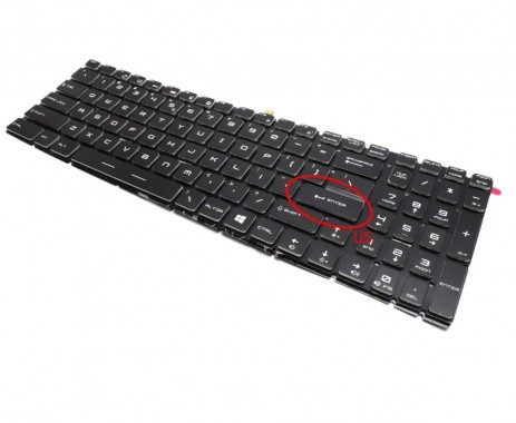 Tastatura MSI GP62 iluminata. Keyboard MSI GP62. Tastaturi laptop MSI GP62. Tastatura notebook MSI GP62