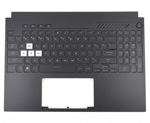 Tastatura Asus 90NR0951-R31UI1 Neagra cu Palmrest Negru iluminata backlit. Keyboard Asus 90NR0951-R31UI1 Neagra cu Palmrest Negru. Tastaturi laptop Asus 90NR0951-R31UI1 Neagra cu Palmrest Negru. Tastatura notebook Asus 90NR0951-R31UI1 Neagra cu Palmrest Negru