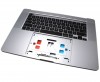 Tastatura Apple A2141 Neagra cu Palmrest Gri. Keyboard Apple A2141 Neagra cu Palmrest Gri. Tastaturi laptop Apple A2141 Neagra cu Palmrest Gri. Tastatura notebook Apple A2141 Neagra cu Palmrest Gri