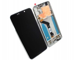 Display Motorola Moto One P30 Play XT1941 cu Rama Silver Argintiu. Ecran Motorola Moto One P30 Play XT1941 cu Rama Silver Argintiu