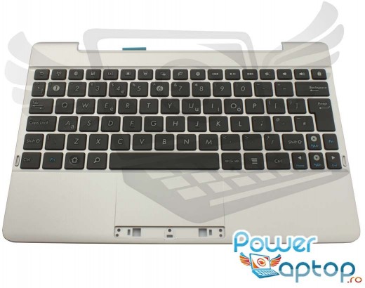 Tastatura Asus Transformer Pad TF300T neagra cu Palmrest argintiu. Keyboard Asus Transformer Pad TF300T neagra cu Palmrest argintiu. Tastaturi laptop Asus Transformer Pad TF300T neagra cu Palmrest argintiu. Tastatura notebook Asus Transformer Pad TF300Tneagra cu Palmrest argintiu
