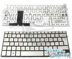 Tastatura Asus  9Z.N8JLU.101 argintie. Keyboard Asus  9Z.N8JLU.101. Tastaturi laptop Asus  9Z.N8JLU.101. Tastatura notebook Asus  9Z.N8JLU.101