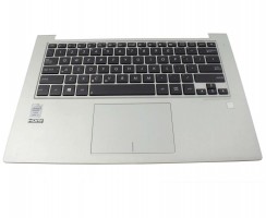 Tastatura Asus 0K200-00030300 neagra cu Palmrest argintiu si Touchpad. Keyboard Asus 0K200-00030300 neagra cu Palmrest argintiu  si Touchpad. Tastaturi laptop Asus 0K200-00030300 neagra cu Palmrest argintiu  si Touchpad. Tastatura notebook Asus 0K200-00030300 neagra cu Palmrest argintiu si Touchpad