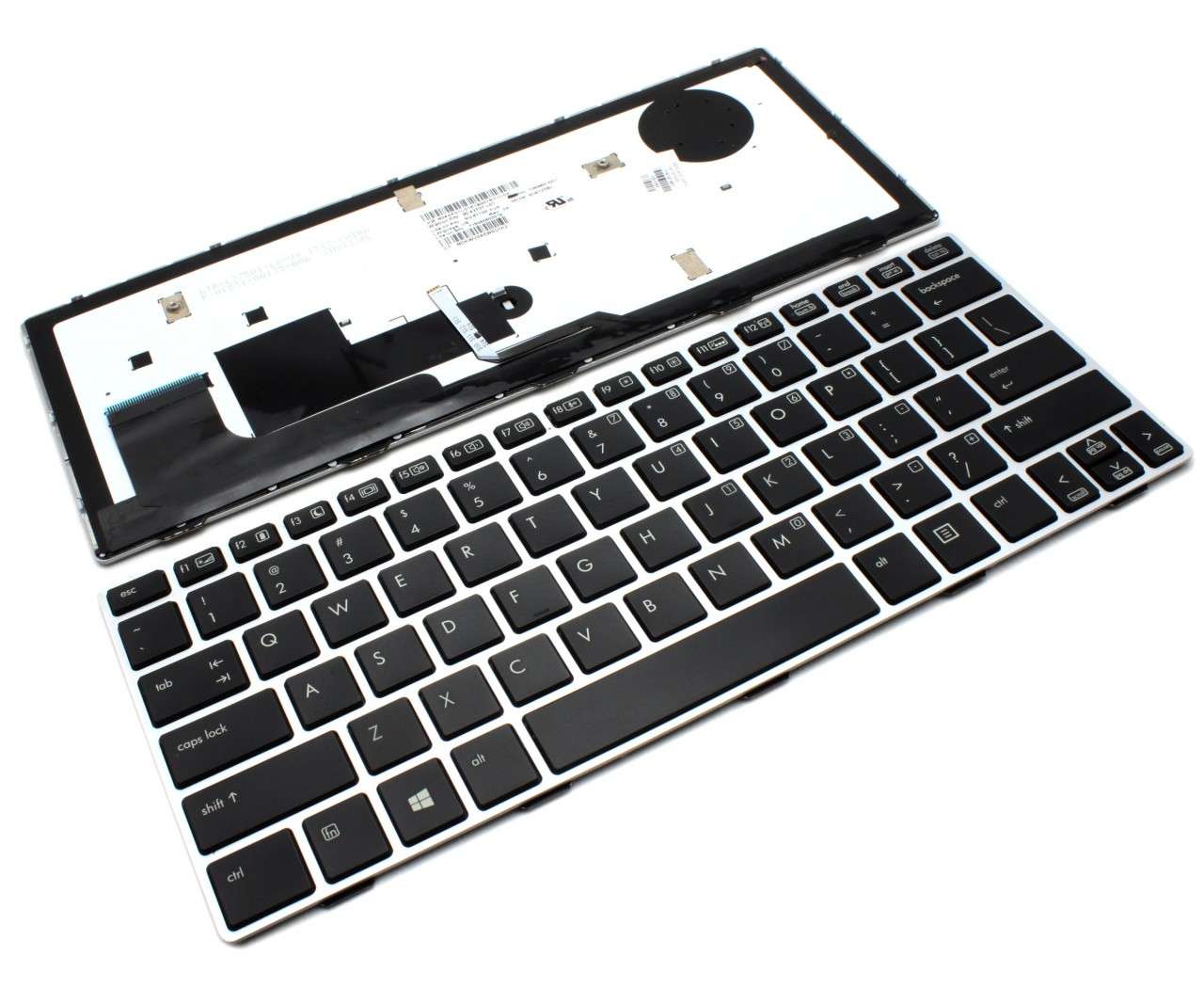 Tastatura HP EliteBook 810 G3 Neagra cu Rama Gri iluminata backlit 810