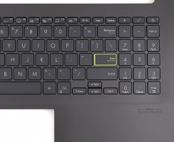 Tastatura Asus X513EQ Neagra cu Palmrest Negru iluminata backlit